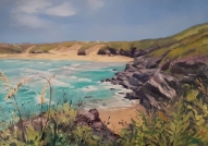 View from Crantock to Pentire